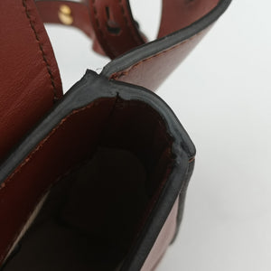 Pre-owned Chloe Chloe C Brown Leather × Suede bum bag/waist bag | stylenewstar