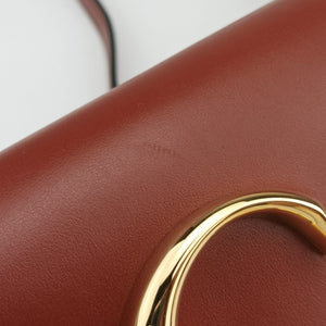Pre-owned Chloe Chloe C Brown Leather × Suede bum bag/waist bag | stylenewstar