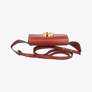 Pre-owned Chloe Chloe C Brown Leather × Suede bum bag/waist bag | stylenewstar