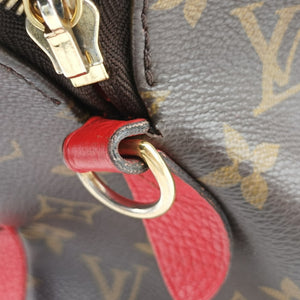 Pre-owned Louis Vuitton RETIRO PM brown×CERISE Monogram Canvas×calf leather M40546 shoulderbag | stylenewstar