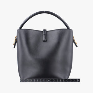 Vintage Yves Saint Laurent LE 37 bucket Black Leather 749036 shoulderbag | stylenewstar