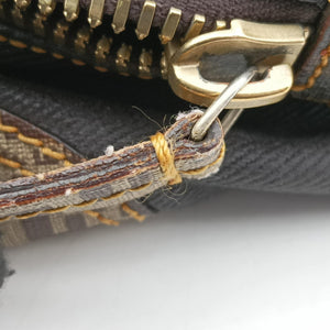 Secondhand Fendi Zucca Zucchino Mixed Balck x Brown PVC coated canvas 8BL095 handbag | stylenewstar