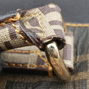 Secondhand Fendi Zucca Zucchino Mixed Balck x Brown PVC coated canvas 8BL095 handbag | stylenewstar