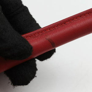 Pre-owned Yves Saint Laurent Downtown Cabas Red Leather x Suede 436832 shoulderbag | stylenewstar