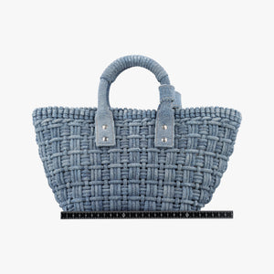 Secondhand Balenciaga Bistro basket Navy denim shoulderbag | stylenewstar