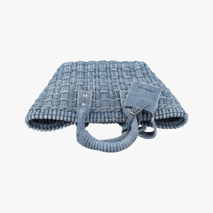 Secondhand Balenciaga Bistro basket Navy denim shoulderbag | stylenewstar
