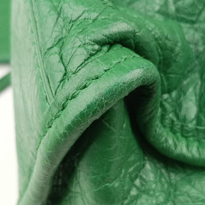 Pre-owned Balenciaga Classic City Mini Green lambskin shoulderbag | stylenewstar