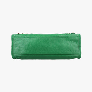 Pre-owned Balenciaga Classic City Mini Green lambskin shoulderbag | stylenewstar