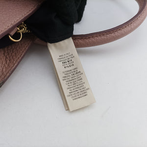 Pre-owned Burberry Banner Pink Leather × Canvas shoulderbag | stylenewstar