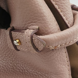 Pre-owned Burberry Banner Pink Leather × Canvas shoulderbag | stylenewstar