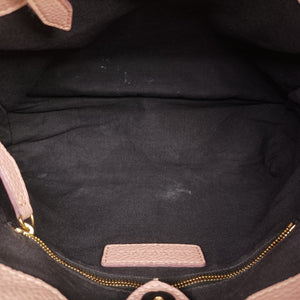 Pre-owned Burberry Banner Pink Leather × Canvas shoulderbag | stylenewstar