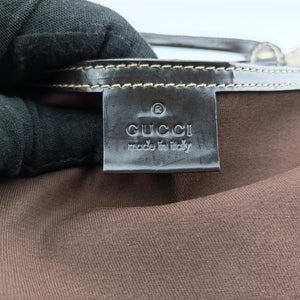 Pre-owned Gucci GG plus GG Supreme beige×black PVC coated canvas 203696 handbag | stylenewstar