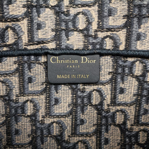 Vintage Christian Dior Saddle Navy jacquard shoulderbag | stylenewstar