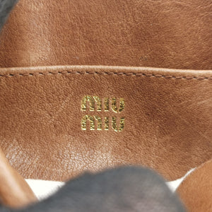 Vintage Miu Miu Aventure Trick Brown Leather shoulderbag | stylenewstar