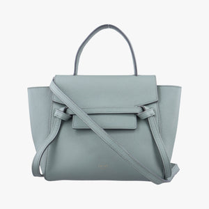 Pre-owned Celine Belt Nano Blue Leather shoulderbag | stylenewstar