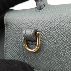 Pre-owned Celine Belt Nano Blue Leather shoulderbag | stylenewstar