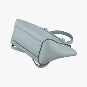 Pre-owned Celine Belt Nano Blue Leather shoulderbag | stylenewstar