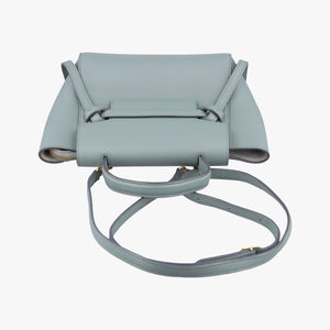 Pre-owned Celine Belt Nano Blue Leather shoulderbag | stylenewstar
