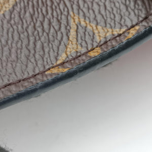 Secondhand Louis Vuitton SAINT PLACIDE brown×CERISE Monogram Canvas×calf leather M43713 shoulderbag | stylenewstar