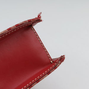 Pre-owned Fendi Zucchino Red canvas handbag | stylenewstar