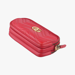 Secondhand Gucci GG Marmont Red Leather 546581 shoulderbag | stylenewstar