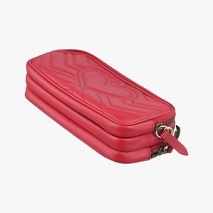 Secondhand Gucci GG Marmont Red Leather 546581 shoulderbag | stylenewstar