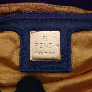 Pre-owned Fendi Baguette Purple suede 8BR638 handbag | stylenewstar