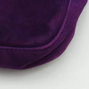 Pre-owned Fendi Baguette Purple suede 8BR638 handbag | stylenewstar