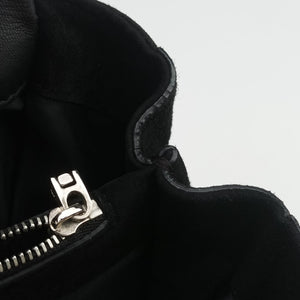 Pre-owned VERSACE medusa Black Suede shoulderbag | stylenewstar