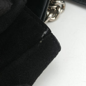 Pre-owned VERSACE medusa Black Suede shoulderbag | stylenewstar