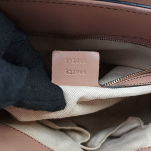 Pre-owned Gucci Emily Brown×Pink canvas×leather 295403 shoulderbag | stylenewstar