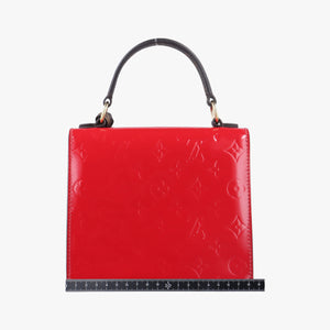 Pre-owned Louis Vuitton Spring street PM Scarlet Red Vernis×Epir×Monogram Canvas M90505 shoulderbag | stylenewstar