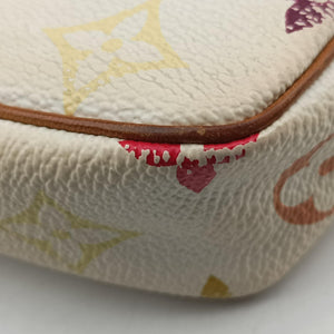 Secondhand Louis Vuitton Pochette Accessoires white Monogram Multicolor M92649 handbag | stylenewstar