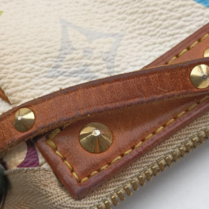 Secondhand Louis Vuitton Pochette Accessoires white Monogram Multicolor M92649 handbag | stylenewstar