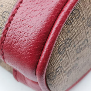 Secondhand Gucci Doraemon collaboration Beige×Bordeaux PVC coated canvas×leather 647801 shoulderbag | stylenewstar