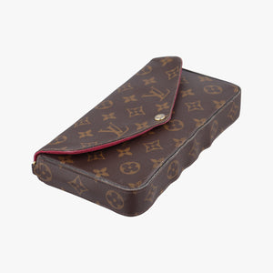 Pre-owned Louis Vuitton Pochette Felicie Brown Monogram Canvas M61276 shoulderbag | stylenewstar