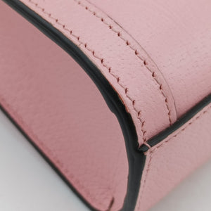 Pre-owned Gucci Diana Bamboo Mini Pink Leather 739079 shoulderbag | stylenewstar