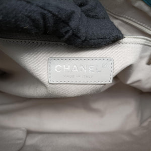 Vintage Chanel CC Soft Hobo Matelasse Blue Leather handbag | stylenewstar