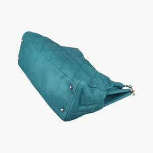 Vintage Chanel CC Soft Hobo Matelasse Blue Leather handbag | stylenewstar