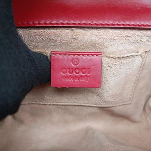 Pre-owned Gucci Padlock Red Leather 409487 shoulderbag | stylenewstar