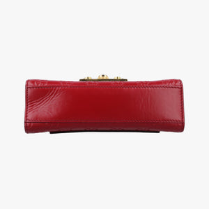 Pre-owned Gucci Padlock Red Leather 409487 shoulderbag | stylenewstar
