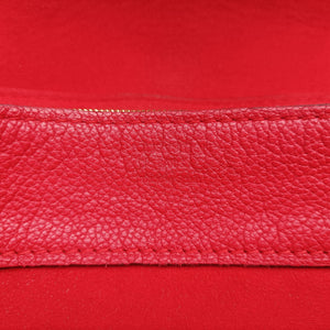Pre-owned Louis Vuitton Pallas Chain Brown x Cerise Monogram canvas x leather M41201 shoulderbag | stylenewstar