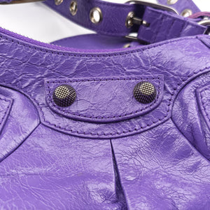Vintage Balenciaga Le Cagole Purple cloth shoulderbag | stylenewstar