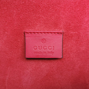 Pre-owned Gucci Dionysus beige×red PVC coated canvas × suede 421970 shoulderbag | stylenewstar