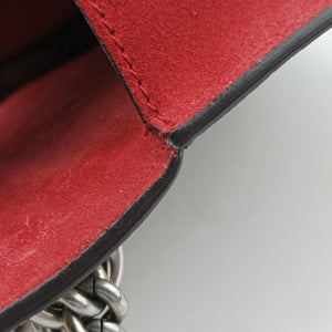Pre-owned Gucci Dionysus beige×red PVC coated canvas × suede 421970 shoulderbag | stylenewstar