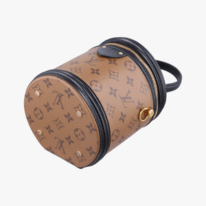 Pre-owned Louis Vuitton Cannes Brown × Black Monogram Reverse Giant M43986 shoulderbag | stylenewstar