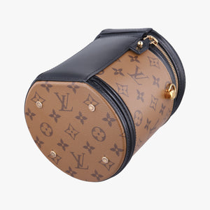 Pre-owned Louis Vuitton Cannes Brown × Black Monogram Reverse Giant M43986 shoulderbag | stylenewstar
