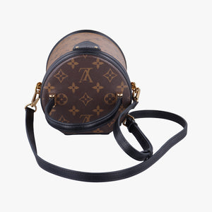 Pre-owned Louis Vuitton Cannes Brown × Black Monogram Reverse Giant M43986 shoulderbag | stylenewstar