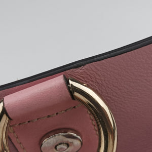 Pre-owned Chloe FAYE Pink Suede × leather shoulderbag | stylenewstar