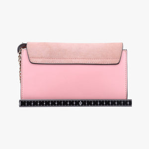 Pre-owned Chloe FAYE Pink Suede × leather shoulderbag | stylenewstar